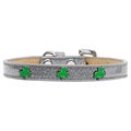 Pet Pal Shamrock Widget Dog CollarSilver Ice Cream Size 12 PE868834